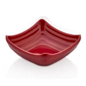 Külsan Thermoset Ramekin, Minimal, Kare Model, 11x11 cm, 100 ml, Kırmızı