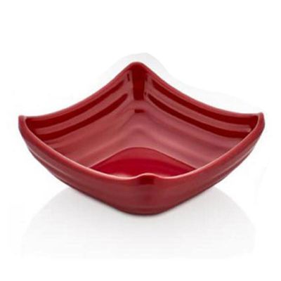 Külsan Thermoset Ramekin, Minimal, Kare Model, 11x11 cm, 100 ml, Kırmızı