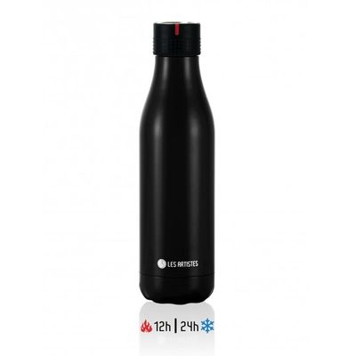 Les Artistes Zamanlamalı Termos, 16.5 oz, 500 ml, Siyah