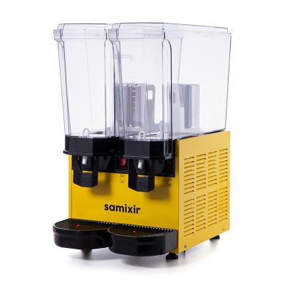 Samixir 40.SMY Klasik Twin Soğuk İçecek Dispenseri, 20+20 L, Fıskiyeli ve Karıştırıcılı, Sarı - Görsel 2