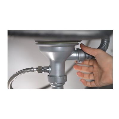 Liva Gaz Bardak ve Kap Yıkama İçin Yan Taşmalı Evye İçi Sifon Sistemi, 115 mm - Görsel 9