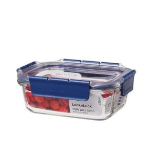 LocknLock LBG428 Top Class Fırın ve Saklama Kabı  630 ml Mavi
