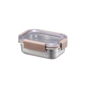 LocknLock LST601 Paslanmaz Çelik Fırın ve Saklama Kabı  310 ml, Kahverengi