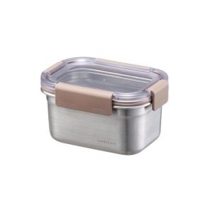 LocknLock LST602 Paslanmaz Çelik Fırın ve Saklama Kabı  520 ml, Kahverengi
