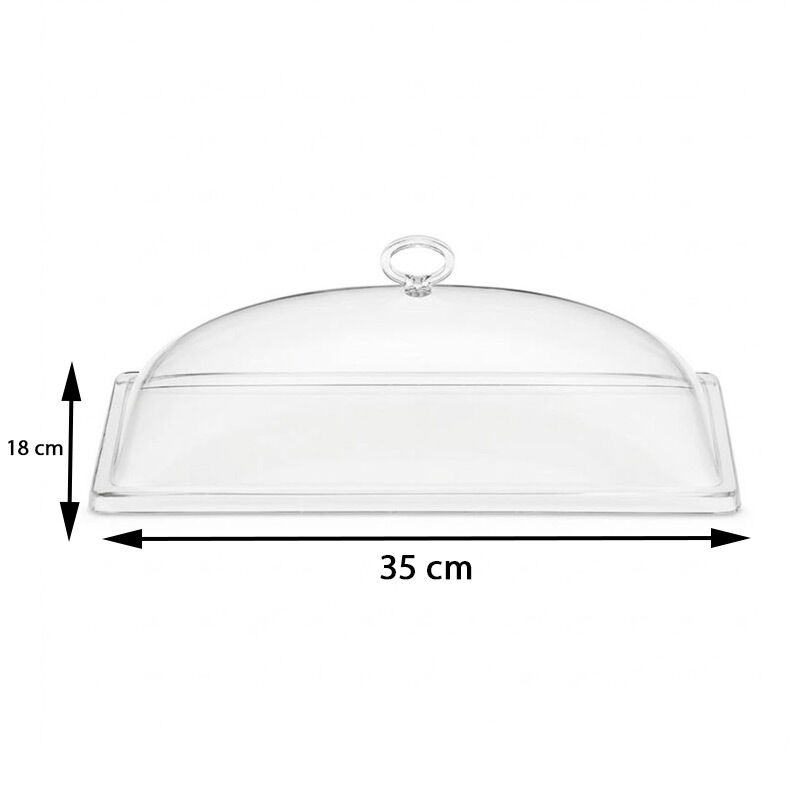 Zicco K-2044 Akrilik Tepsi Kapağı, 18x35 cm - Görsel 2