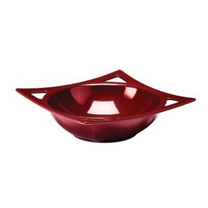 Zicco K-19471 Melamin Teşhir Tabağı, 27x27x8 cm, Kırmızı