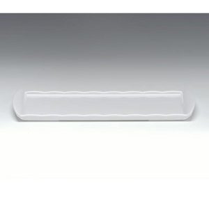 Zicco K-2053 Melamin Teşhir Tabağı, 15x35 cm, Beyaz
