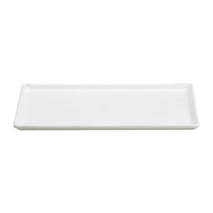 Zicco K-2044 Melamin Teşhir Tabağı, 18x35 cm, Beyaz