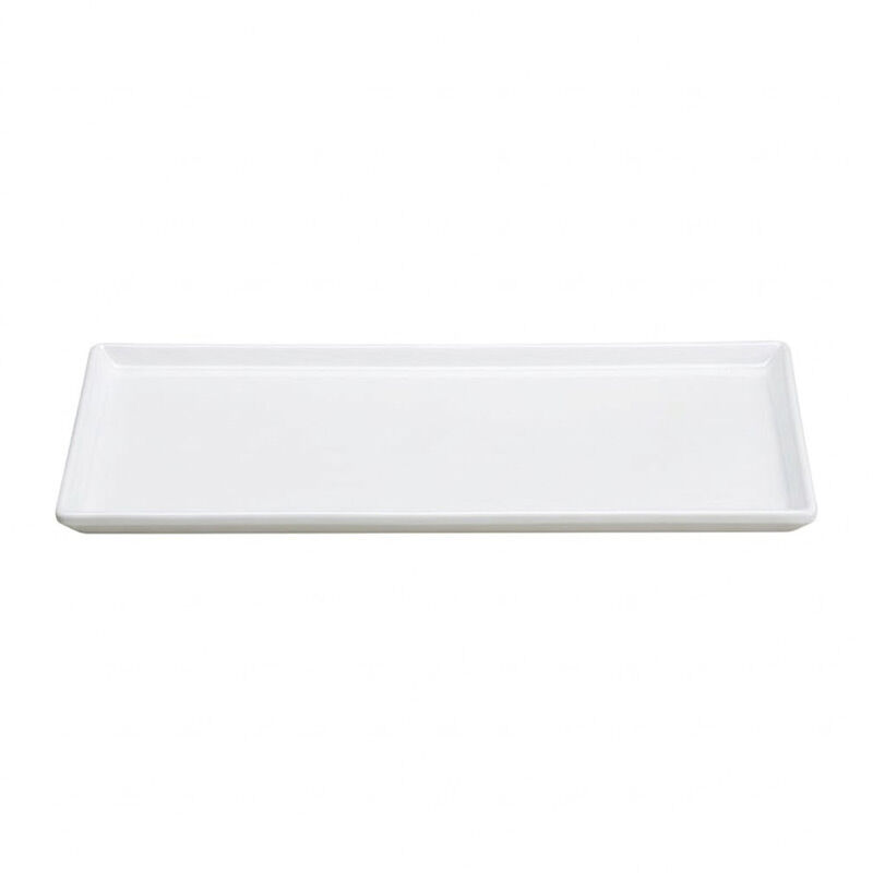 Zicco K-2044 Melamin Teşhir Tabağı, 18x35 cm, Beyaz