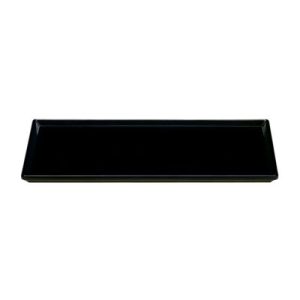 Zicco K-2044 Melamin Teşhir Tabağı, 18x35 cm, Siyah