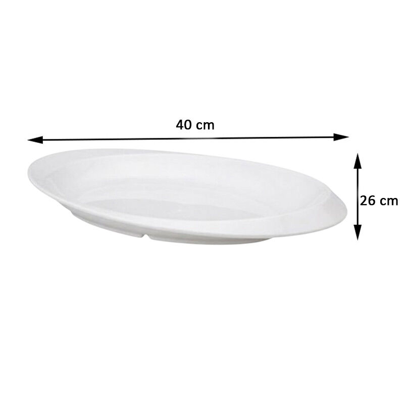 Zicco K-2200 Melamin Kayık Model Teşhir Tepsisi, 26x40x4 cm, Beyaz - Görsel 2