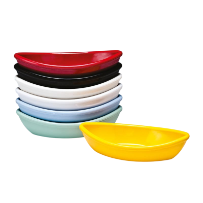 Zicco K-2024 Mini Kayık Teşhir Tabağı, Melamin, 7x15x3.5 cm, Turuncu