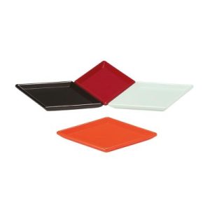 Zicco K-8511 Mini Baklava Dilimli Teşhir Tabağı, 17x11 cm, Beyaz