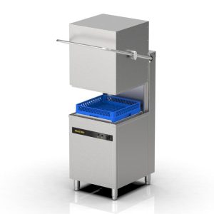 Ndustrio WZ-1000 D RDP Tezgahaltı Bulaşık Makinesi, Drenaj Deterjan ve Parlatıcı Pompalı, 1000 Tabak/saat