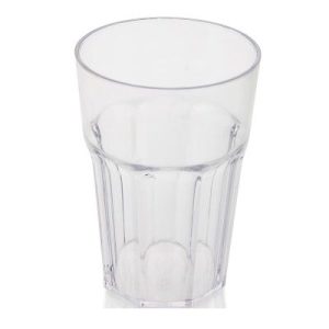 Bora Plastik Kırılmaz Bardak, Oluklu, Küçük, San, 525 ml