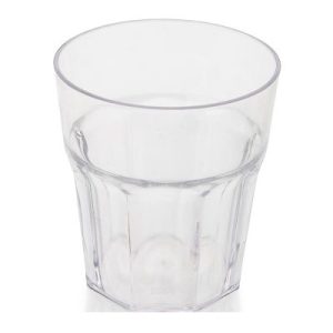 Bora Plastik Kırılmaz Bardak, Oluklu, Küçük, San, 375 ml