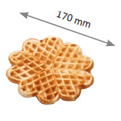Omake WFL01.E22 Z5F Zamanlayıcılı Çiçek Çiftli Waffle Makinesi, Elektrikli - Görsel 2