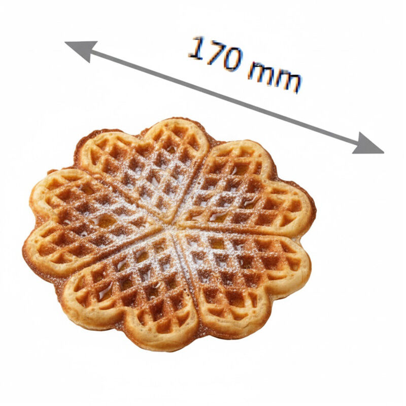Omake WFL11.E22 Zamanlayıcılı Çiftli Kalp Waffle Makinesi, Elektrikli - Görsel 2