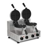 Omake WFL12.E22 Zamanlayıcılı Amerikan Çiftli Waffle Makinesi, Elektrikli