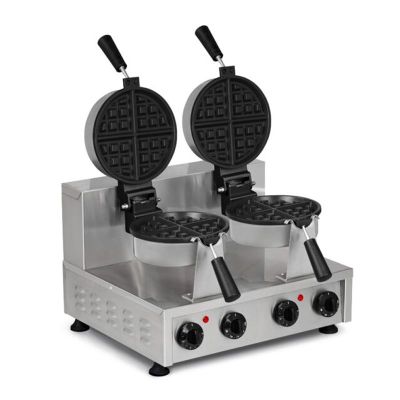 Omake WFL12.E22 Zamanlayıcılı Amerikan Çiftli Waffle Makinesi, Elektrikli
