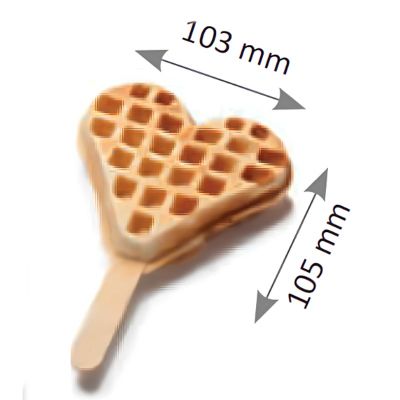 Omake WFL21 Kalp Waffle Kalıp Takımı - Görsel 2