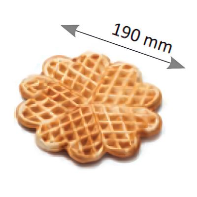 Omake WFL21 Küçük Çiçek Waffle Kalıp Takımı, 19 cm - Görsel 2