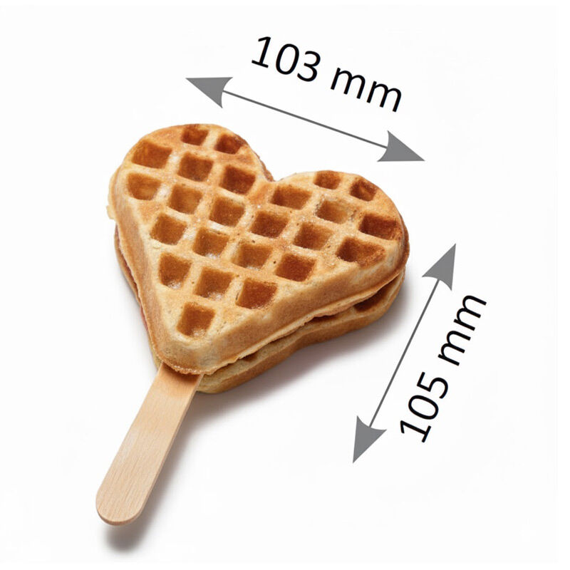Omake WFL21.E12 Z5F Zamanlayıcılı Kalp Model Tekli Waffle Makinesi, Elektrikli - Görsel 2