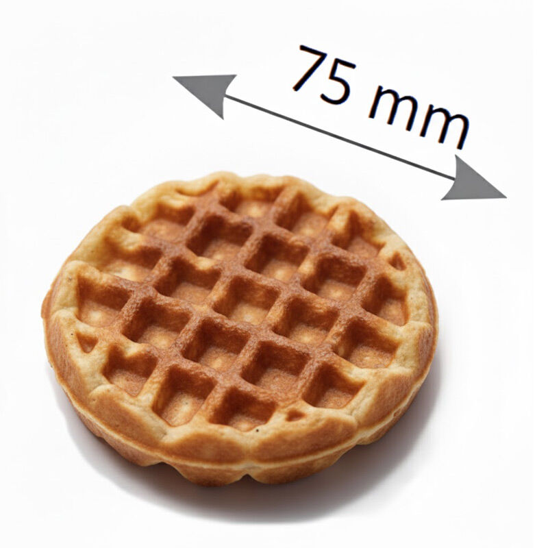 Omake WFL21.E12 Z5F Zamanlayıcılı Yuvarlak Mini Belçika Tekli Waffle Makinesi, Elektrikli - Görsel 3