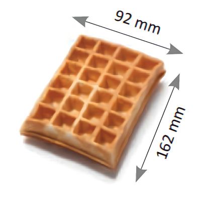Omake WFL21.E22 Z5F 0201 Zamanlayıcılı Belçika Çiftli Waffle Makinesi, Elektrikli - Görsel 3