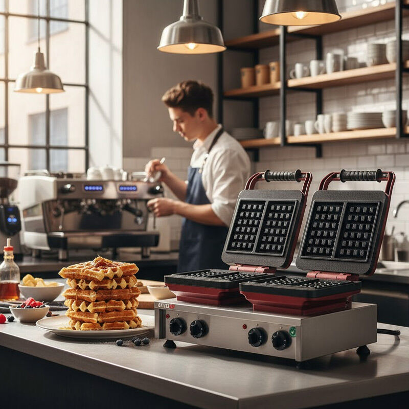 Omake WFL21.E22 Z5F 0201 Zamanlayıcılı Belçika Çiftli Waffle Makinesi, Elektrikli - Görsel 2