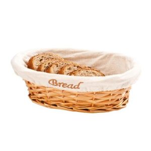 Zicco JN-2517 Oval Ekmek Sepeti, 24x17x7 cm, Açık Renk