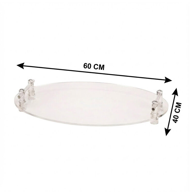 Zicco ZCP-583 Akrilik Oval Teşhir Standı, 60x40 cm - Görsel 2