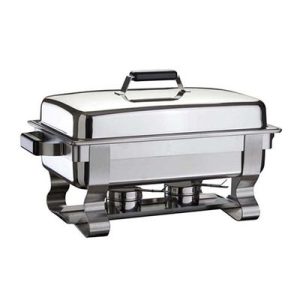 Öztiryakiler Normal Kapaklı Chafing Dish, GN 1/1, Jel Yakıt + Elektrikli