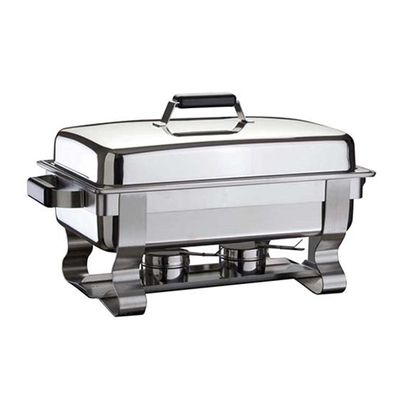 Öztiryakiler Normal Kapaklı Chafing Dish, GN 1/1, Jel Yakıt + Elektrikli
