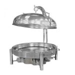 Öztiryakiler Ortadoğu Model Askılı Chafing Dish, Yuvarlak Kapaklı, 80 cm, Jel Yakıtlı