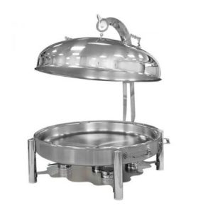 Öztiryakiler Ortadoğu Model Askılı Chafing Dish, Yuvarlak Kapaklı, 80 cm, Jel Yakıtlı