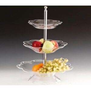 Zicco ZCP-345 Papatya Model Akrilik Teşhir Standı, 3 Katlı, 55 cm