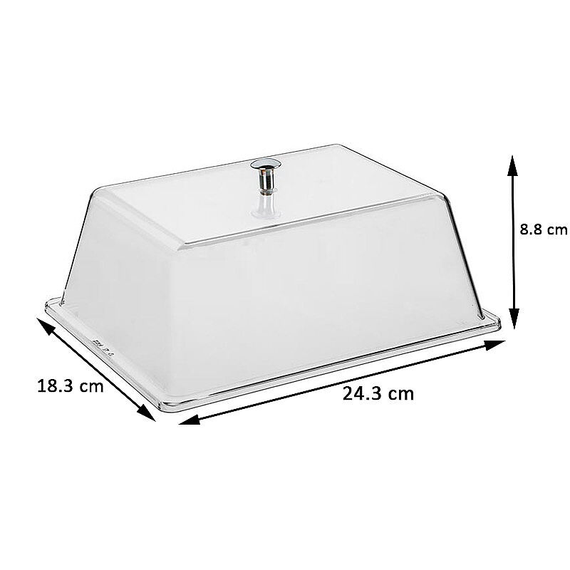 Bora Plastik Kapak, Polikarbonat, 24.3x18.3 mm - Görsel 2