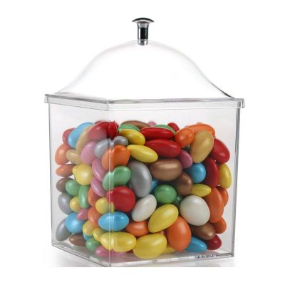 Bora Plastik Kare Kavanoz, Polikarbonat, 1.6 L - Görsel 2