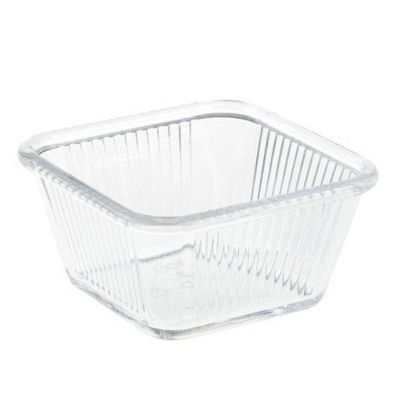 Bora Plastik Kare Mini Sosluk, Polikarbonat, 5.5 cm, Şeffaf