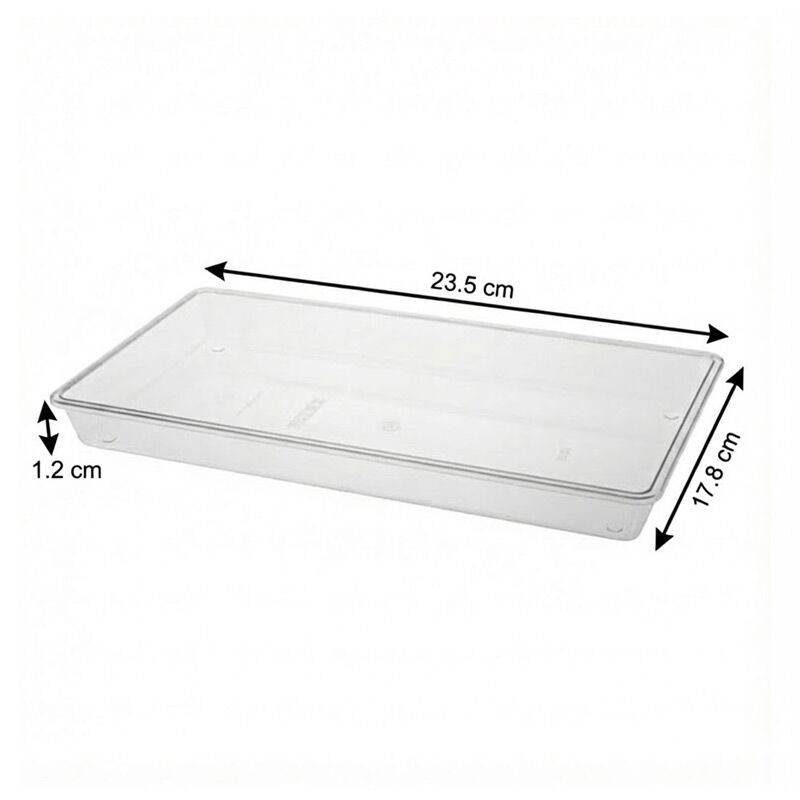Bora Plastik Polikarbon Teşhir Tepsisi, 23.5x17.8 cm - Görsel 2
