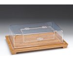 Zicco ZCP-533Ahşap Altlı Akrilik Pencere Kapaklı Muhafaza Kabı, 59x39 cm