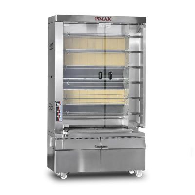 Pimak Kollu Piliç Çevirme Makinesi, 40 Piliç Kapasiteli, Doğalgazlı