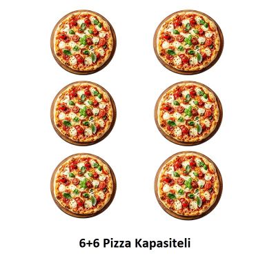 Öztiryakiler 30 cm x 6+6 Pizza Kapasiteli Çift Katlı Pizza Fırını, Elektrikli - Görsel 2