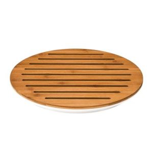 Zicco ZCP-610 Polikarbon Altlı Ekmek Kesme Tahtası, 42 cm, Beyaz