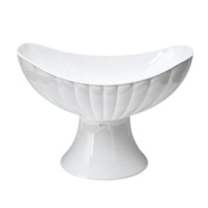 Zicco ZCP-476 Polikarbon Gondol Teşhir Kase, 42.5x25.5x29 cm, Beyaz