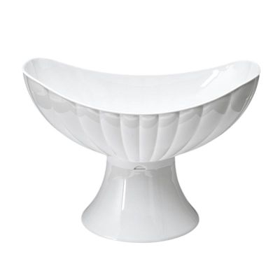 Zicco ZCP-476 Polikarbon Gondol Teşhir Kase, 42.5x25.5x29 cm, Beyaz