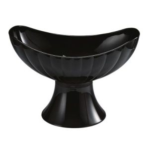 Zicco ZCP-476 Polikarbon Gondol Teşhir Kase, 42.5x25.5x29 cm, Siyah