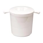 Zicco ZCP-338 Çift Cidarlı Polikarbon Buz Kovası, 15x15 cm, Beyaz