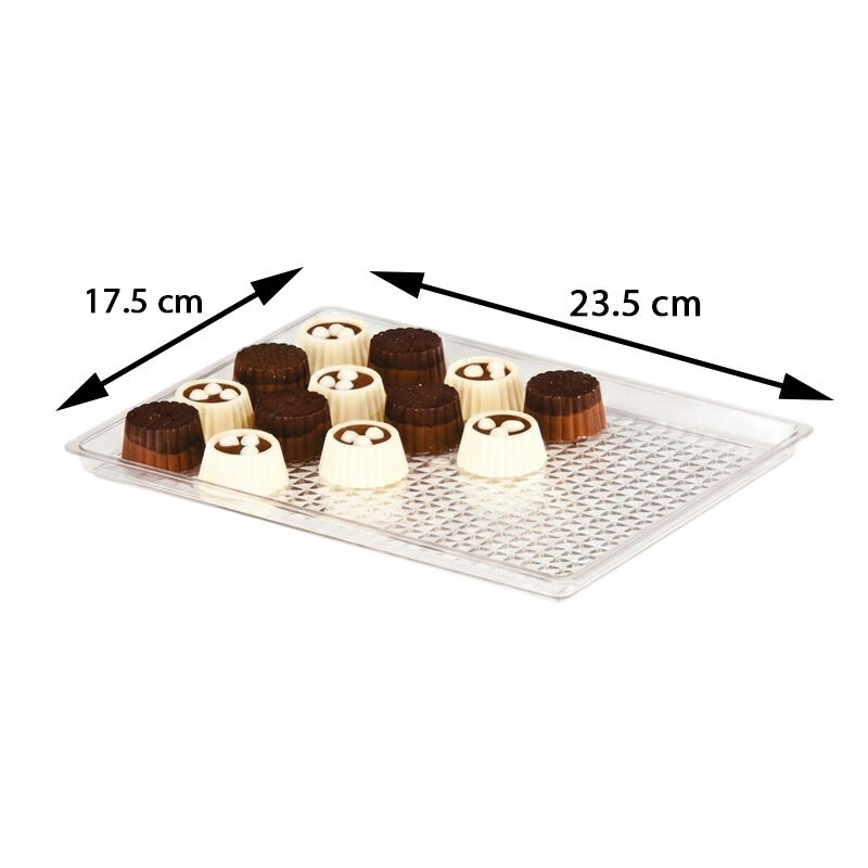 Zicco ZCP-252 Polikarbon Çikolata Teşhir Tepsisi, 17.5x23.5 cm - Görsel 2